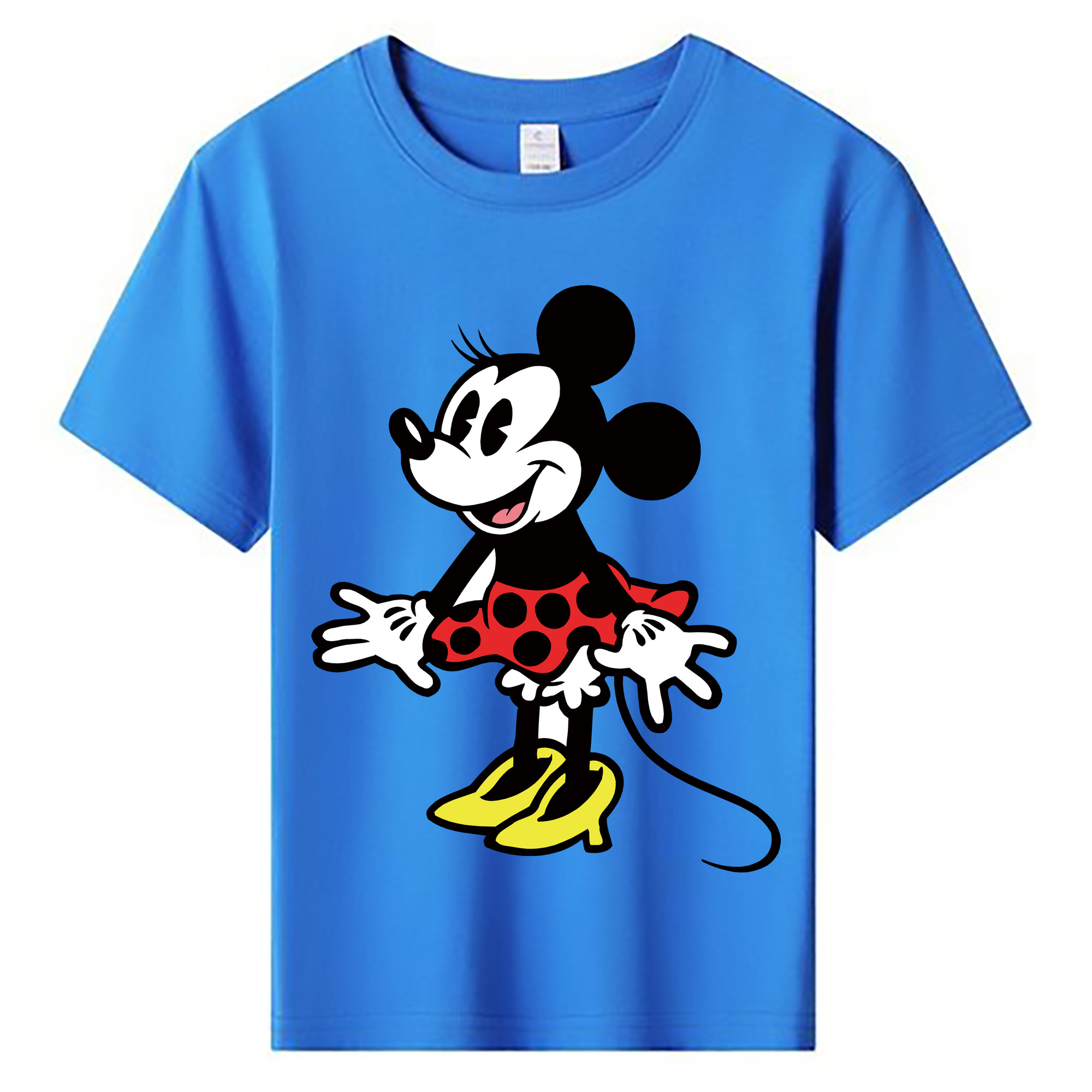 ミッキーマウス Mickey Mouse 綿100％キッズTシャツ（フロントプリント）